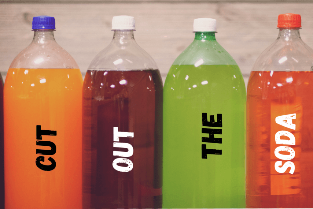 Cut out Soda Printed on 4 X 2 Litre Soda Bottles